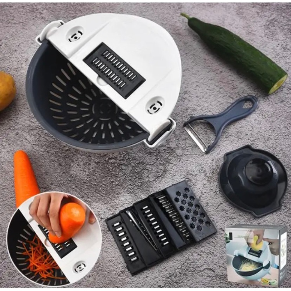 Vegetable chopper food grater new Vegetable chopper and strainer 9in 1 chopper - Picture 4 of 13
